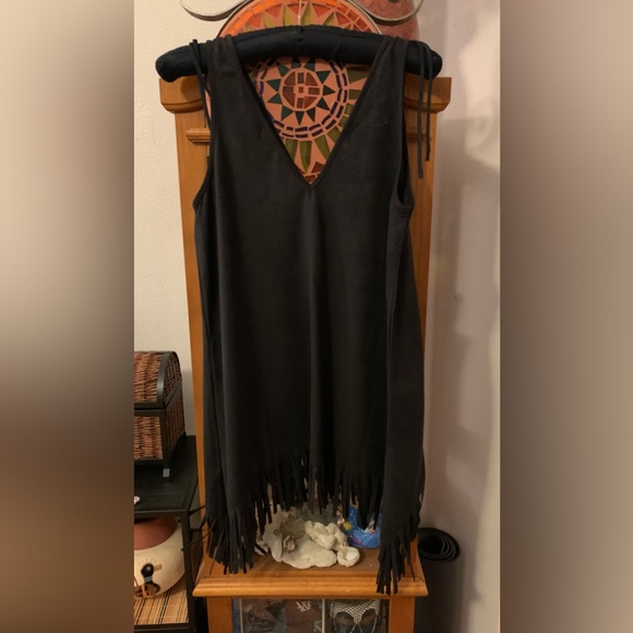 Hayden Faux Suede Dress - Picture 5 of 10